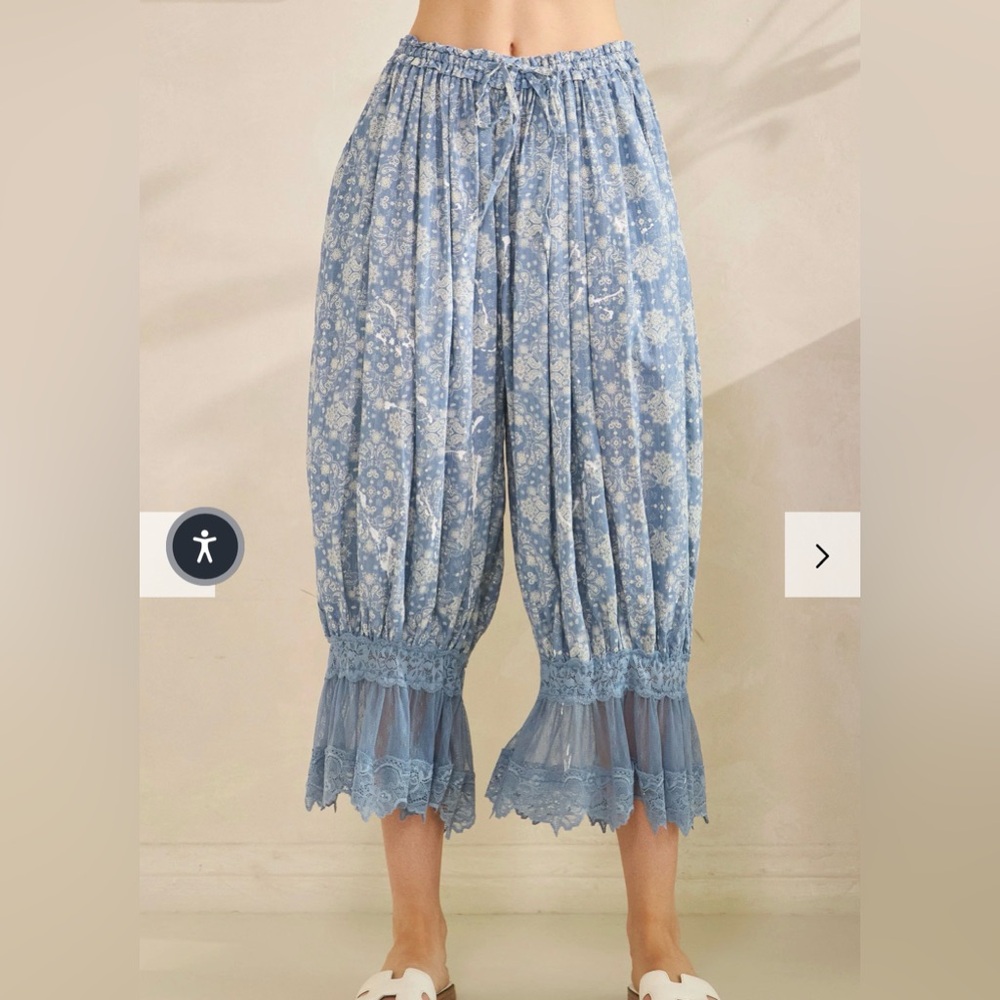 Oli & Hali WASHED PAISLEY PRINTED BLOOMER PANTS - Picture 6 of 8